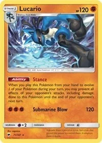 Lucario (SM | Burning Shadows) | 71 | Normal | Deck Exclusives