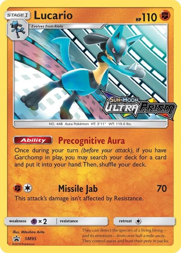 Lucario SM95 (Prerelease) Holofoil SM Promos