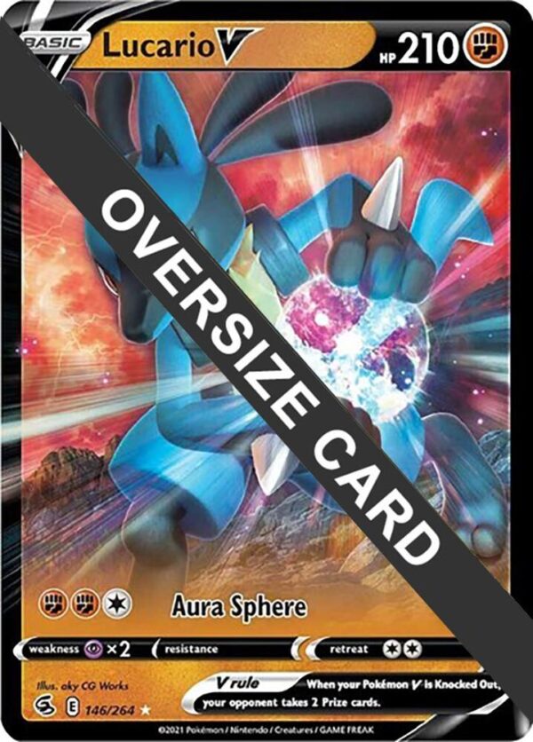 Lucario V 146/264 Holofoil Jumbo Cards Lucario V 146/264 Holofoil Jumbo Cards