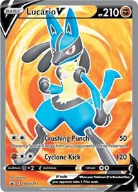 Lucario V | SWSH213 | Holofoil | SWSH: Sword & Shield Promo Cards