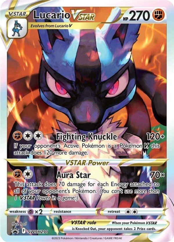 Lucario VSTAR SWSH291 Holofoil SWSH: Sword & Shield Promo Cards Lucario VSTAR SWSH291 Holofoil SWSH: Sword & Shield Promo Cards