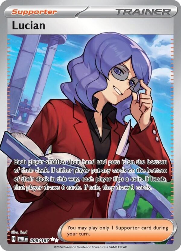 Lucian 208/167 Holofoil SV06: Twilight Masquerade Lucian 208/167 Holofoil SV06: Twilight Masquerade