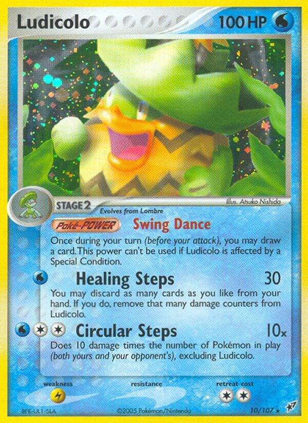 Ludicolo 010/107 Reverse Holofoil Deoxys
