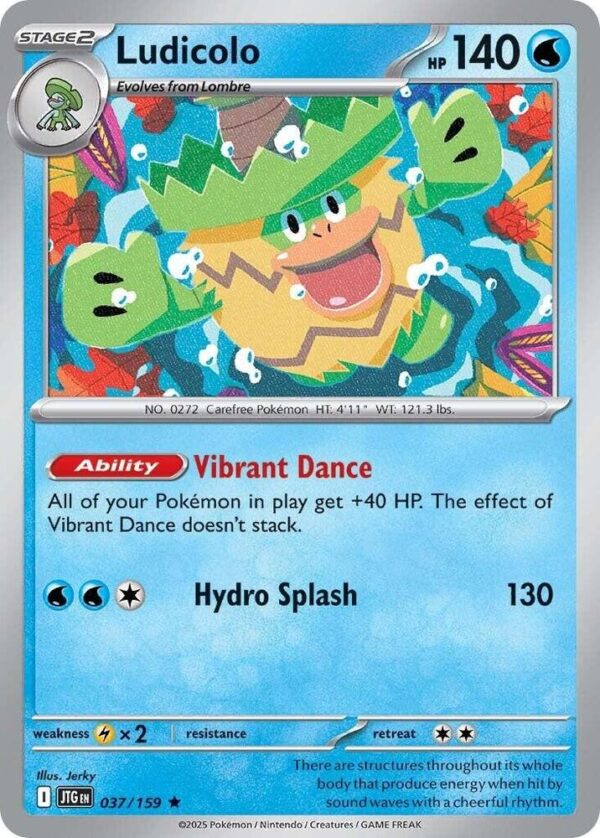 Ludicolo 037/159 Holofoil SV09: Journey Together Ludicolo 037/159 Holofoil SV09: Journey Together