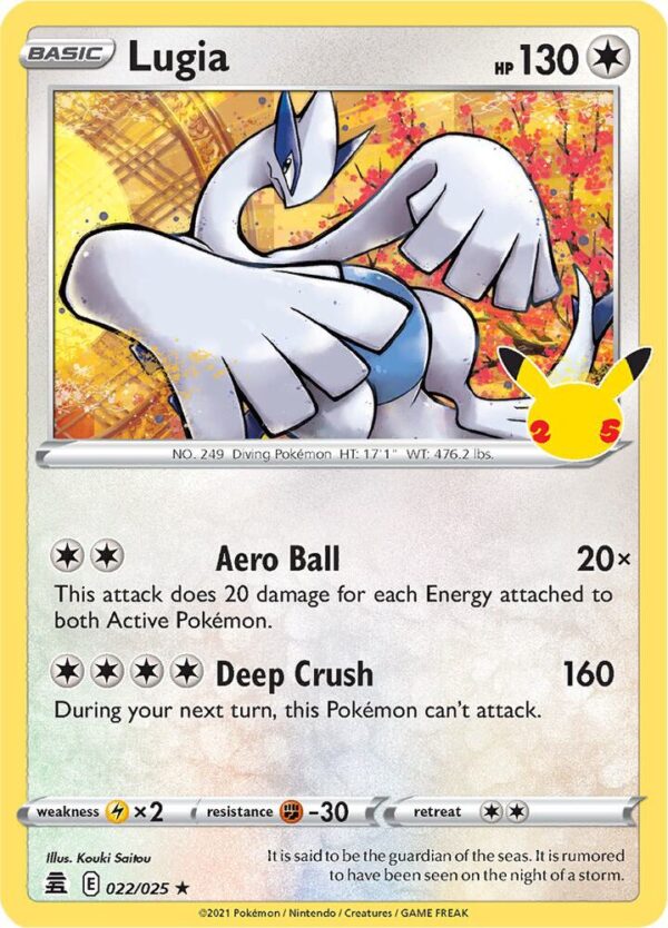 Lugia 022/025 Holofoil Celebrations