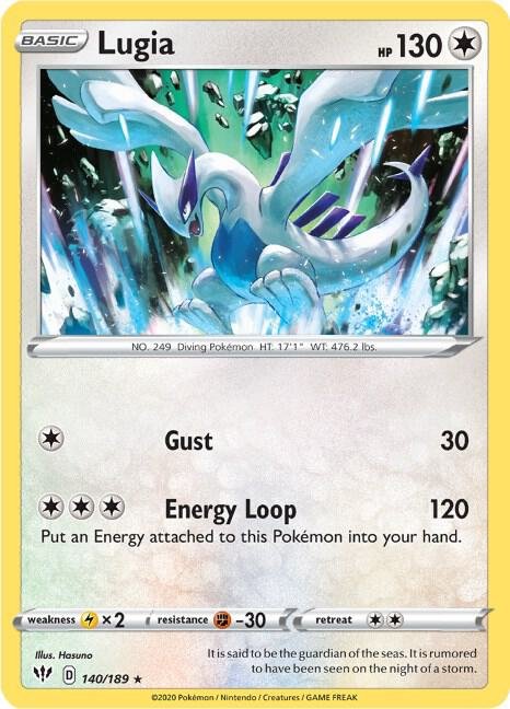 Lugia 140/189 Normal SWSH03: Darkness Ablaze