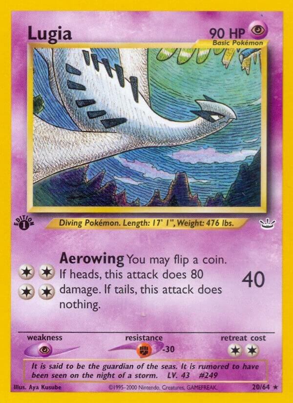 Lugia 20/64 1st Edition Neo Revelation Lugia 20/64 1st Edition Neo Revelation