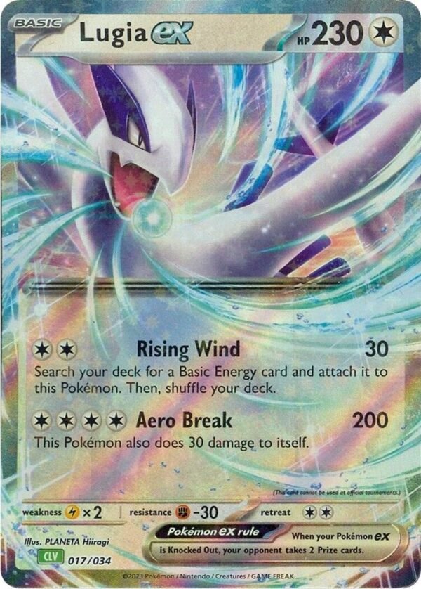 Lugia ex 017/034 Holofoil Trading Card Game Classic