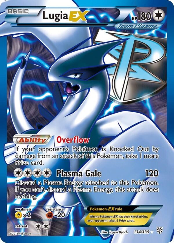 Lugia EX (Team Plasma) (134 Full Art) 134/135 Holofoil Plasma Storm