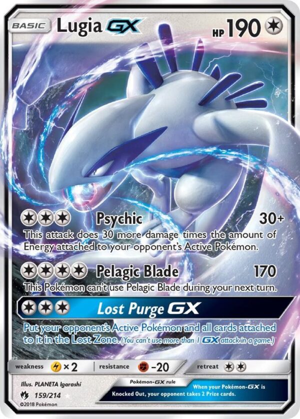 Lugia GX 159/214 Holofoil SM – Lost Thunder Lugia GX 159/214 Holofoil SM – Lost Thunder
