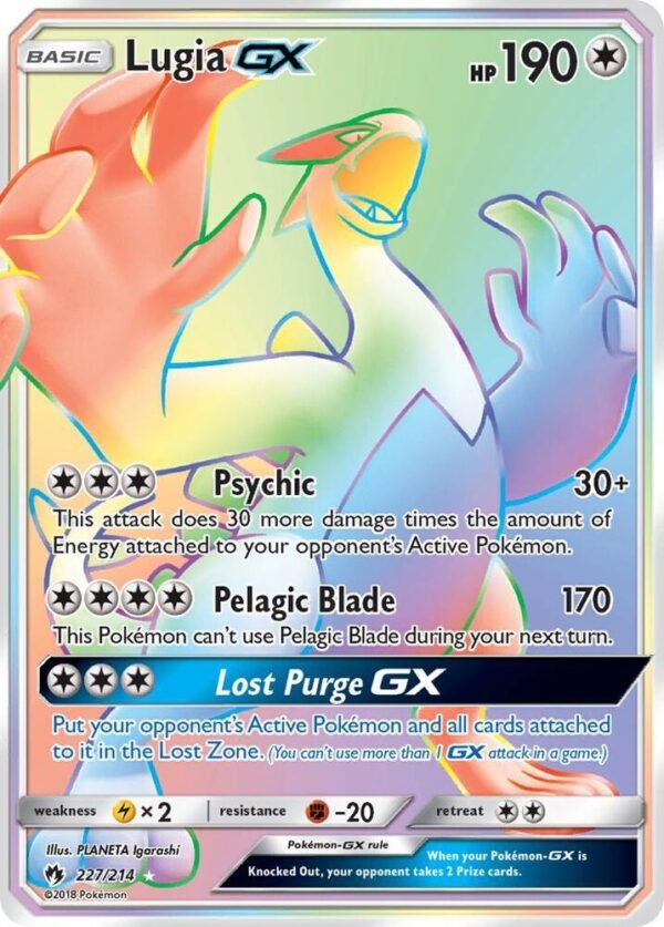 Lugia GX (Secret) 227/214 Holofoil SM – Lost Thunder
