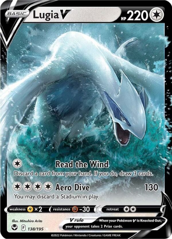 Lugia V 138/195 Holofoil SWSH12: Silver Tempest Lugia V 138/195 Holofoil SWSH12: Silver Tempest