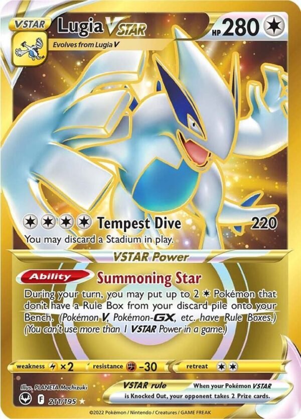 Lugia VSTAR (Secret) (211) 211/195 Holofoil SWSH12: Silver Tempest Lugia VSTAR (Secret) (211) 211/195 Holofoil SWSH12: Silver Tempest