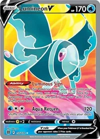 Lumineon V (Full Art) | 155/172 | Holofoil | SWSH09: Brilliant Stars