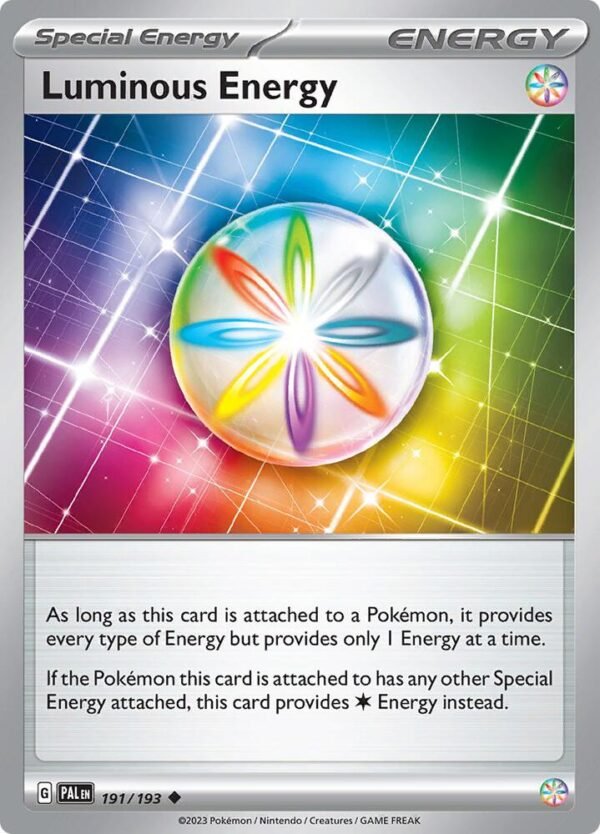 Luminous Energy 191/193 Reverse Holofoil SV02: Paldea Evolved