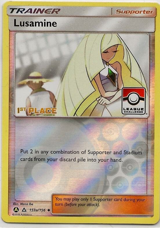 Lusamine 153a/156 (League Challenge) [1st Place] Reverse Holofoil League & Championship Cards