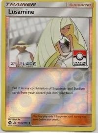 Lusamine | 153a/156 (League Challenge) [2nd Place] | Reverse Holofoil | League & Championship Cards