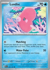 Luvdisc | 047/193 | Reverse Holofoil | SV02: Paldea Evolved Luvdisc | 047/193 | Reverse Holofoil | SV02: Paldea Evolved