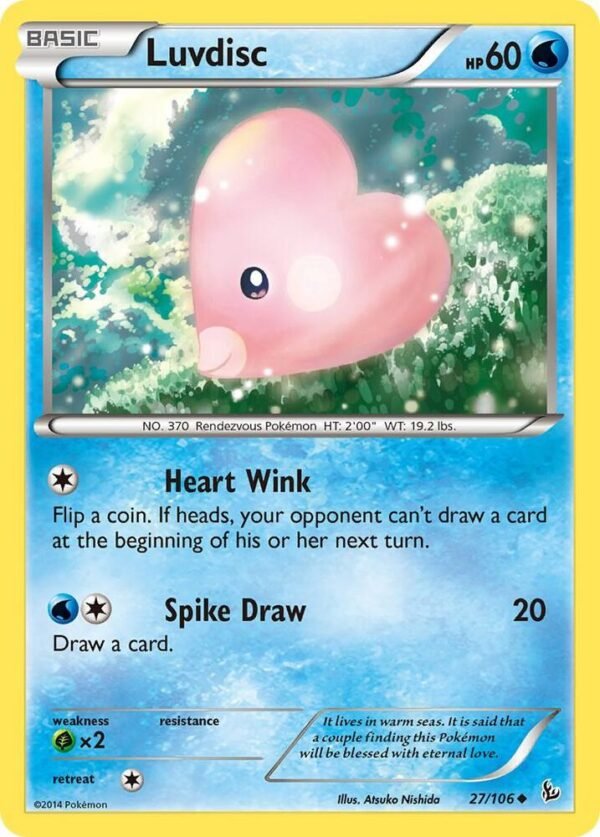 Luvdisc 27/106 Reverse Holofoil XY – Flashfire Luvdisc 27/106 Reverse Holofoil XY – Flashfire