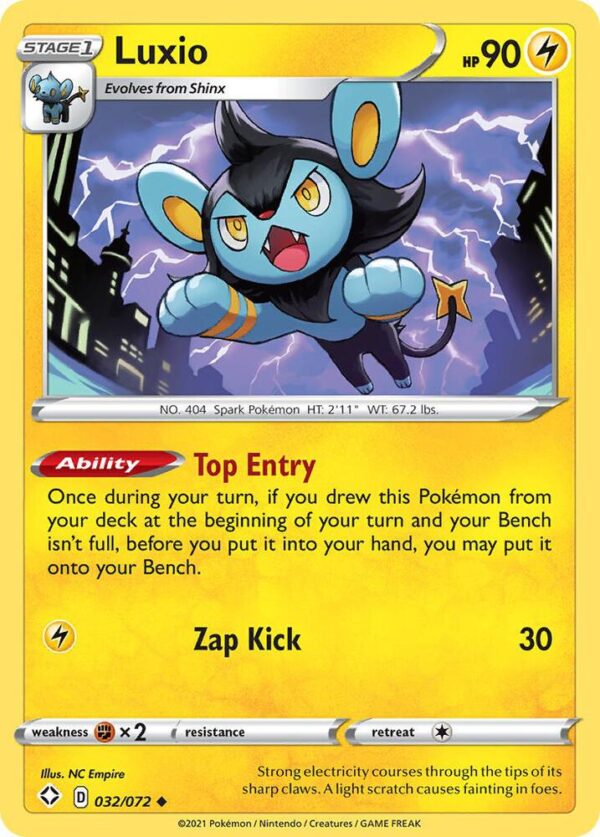 Luxio 032/072 Reverse Holofoil Shining Fates