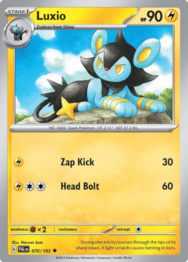 Luxio 070/193 Reverse Holofoil SV02: Paldea Evolved