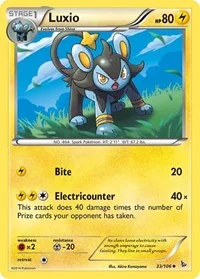 Luxio | 33/106 | Reverse Holofoil | XY - Flashfire Luxio | 33/106 | Reverse Holofoil | XY - Flashfire