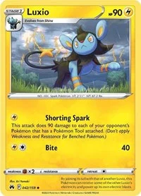 Luxio (42) | 042/159 | Reverse Holofoil | Crown Zenith