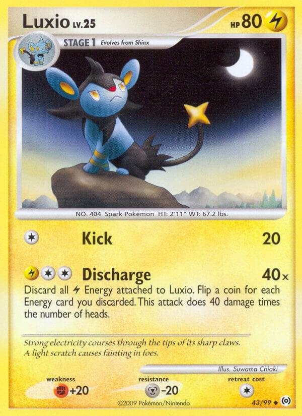 Luxio 43/99 Reverse Holofoil Arceus Luxio 43/99 Reverse Holofoil Arceus