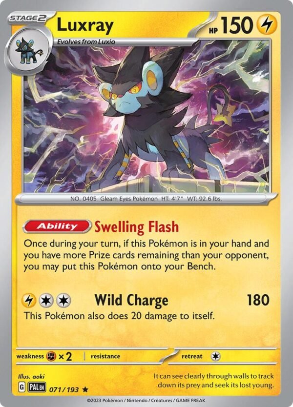 Luxray 071/193 Holofoil SV02: Paldea Evolved Luxray 071/193 Holofoil SV02: Paldea Evolved