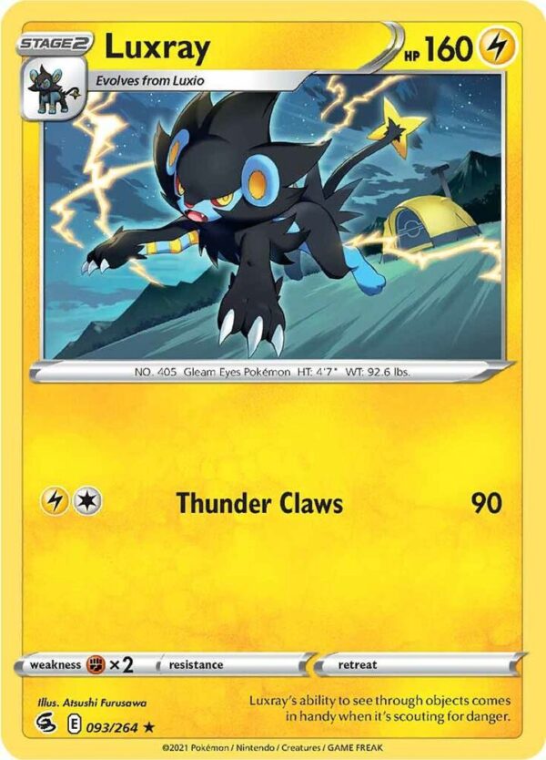Luxray 093/264 Reverse Holofoil SWSH08: Fusion Strike