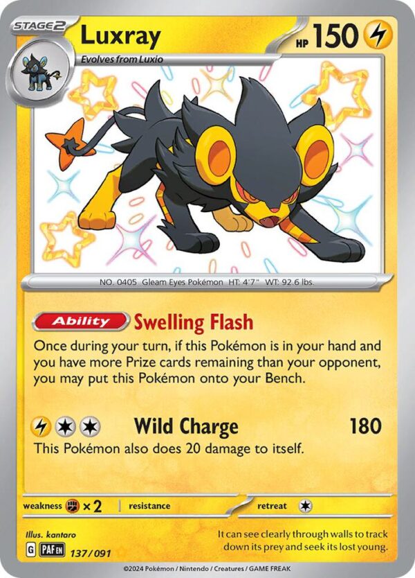 Luxray 137/091 Holofoil SV: Paldean Fates