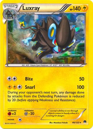 Luxray 46/122 (Cracked Ice Holo) 046/122 Holofoil Deck Exclusives