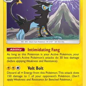 Luxray 48/156 Reverse Holofoil SM – Ultra Prism Luxray 48/156 Reverse Holofoil SM – Ultra Prism