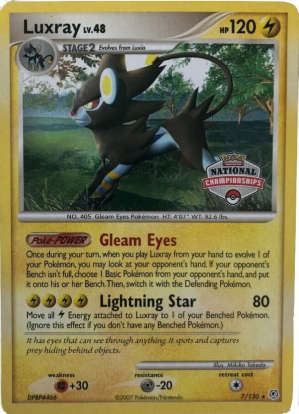 Luxray 7/130 (National Championships) 007/130 Normal League & Championship Cards Luxray 7/130 (National Championships) 007/130 Normal League & Championship Cards