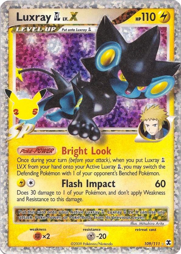 Luxray GL LV.X 109/111 Holofoil Celebrations: Classic Collection