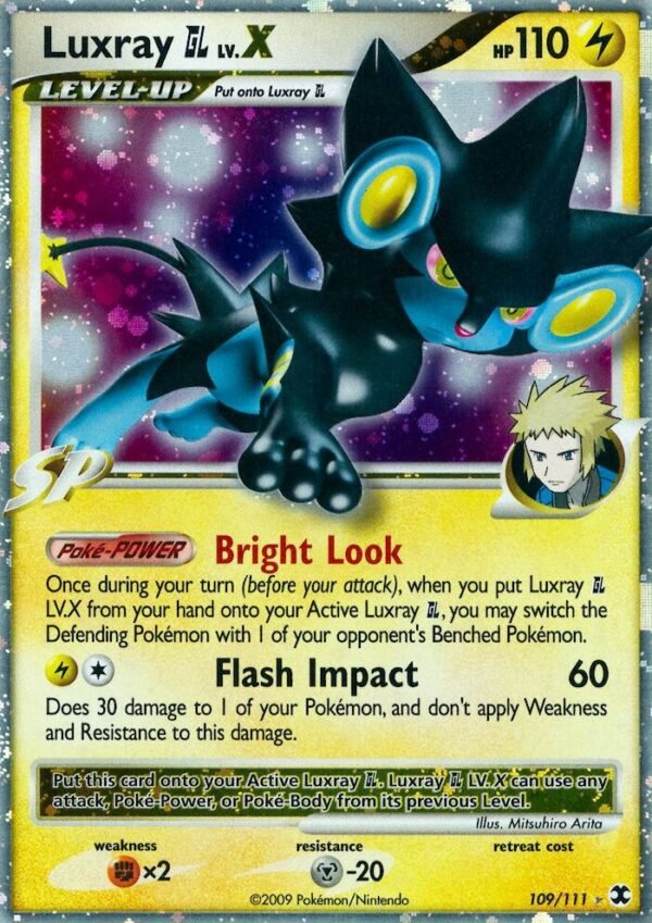 Luxray GL Lv.X 109/111 Holofoil Rising Rivals Luxray GL Lv.X 109/111 Holofoil Rising Rivals
