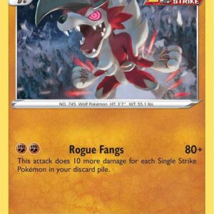 Lycanroc 087/198 Reverse Holofoil SWSH06: Chilling Reign Lycanroc 087/198 Reverse Holofoil SWSH06: Chilling Reign