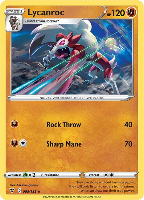 Lycanroc 095/185 Normal SWSH04: Vivid Voltage