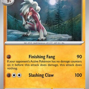 Lycanroc 117/197 Reverse Holofoil SV03: Obsidian Flames Lycanroc 117/197 Reverse Holofoil SV03: Obsidian Flames