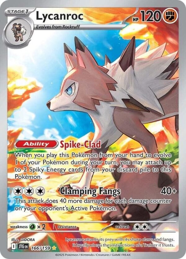Lycanroc 166/159 Holofoil SV09: Journey Together Lycanroc 166/159 Holofoil SV09: Journey Together
