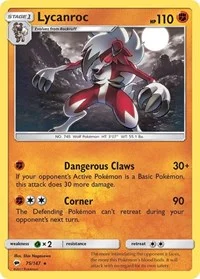 Lycanroc (75) | 75/147 | Holofoil | SM - Burning Shadows