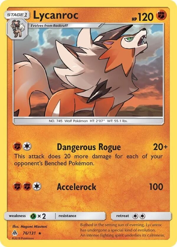 Lycanroc 76/131 Normal SM – Forbidden Light