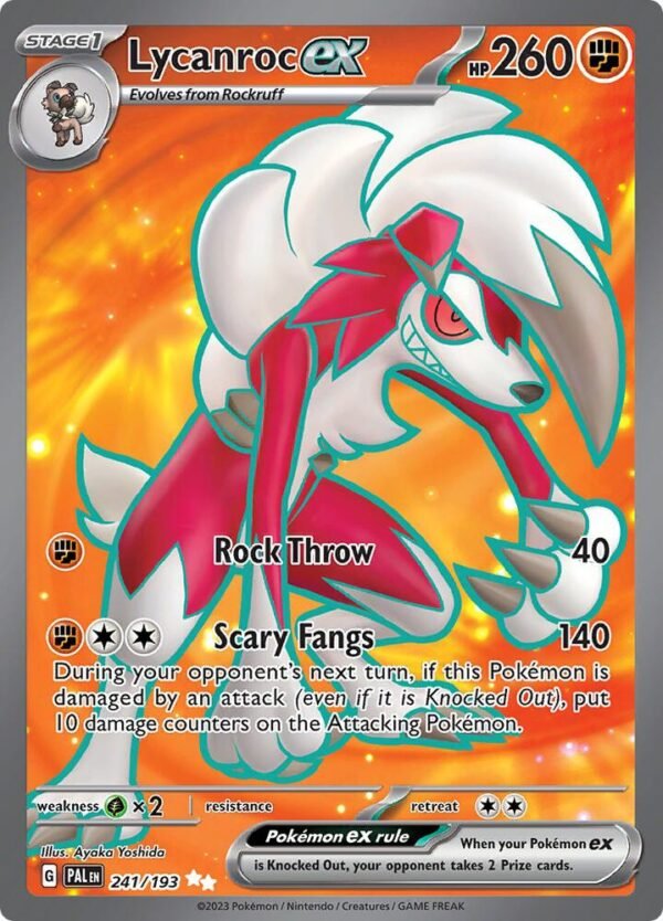 Lycanroc ex 241/193 Holofoil SV02: Paldea Evolved