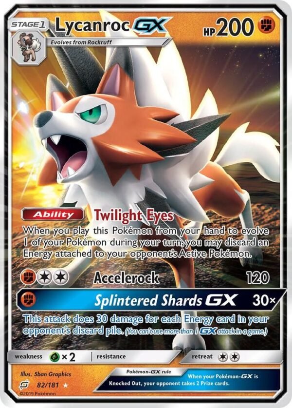 Lycanroc GX 82/181 Holofoil SM – Team Up
