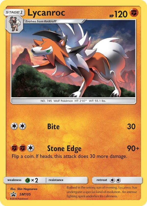 Lycanroc SM105 Holofoil SM Promos