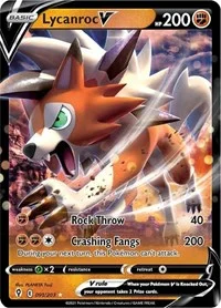 Lycanroc V | 091/203 | Holofoil | SWSH07: Evolving Skies