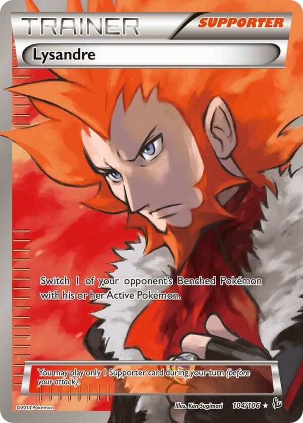 Lysandre (104 Full Art) 104/106 Holofoil XY – Flashfire Lysandre (104 Full Art) 104/106 Holofoil XY – Flashfire