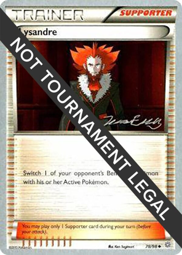Lysandre 2016 (Jesper Eriksen) 78/98 Normal World Championship Decks Lysandre 2016 (Jesper Eriksen) 78/98 Normal World Championship Decks