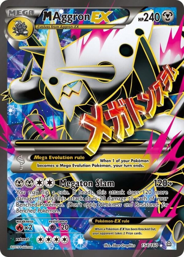 M Aggron EX (154 Full Art) 154/160 Holofoil XY – Primal Clash