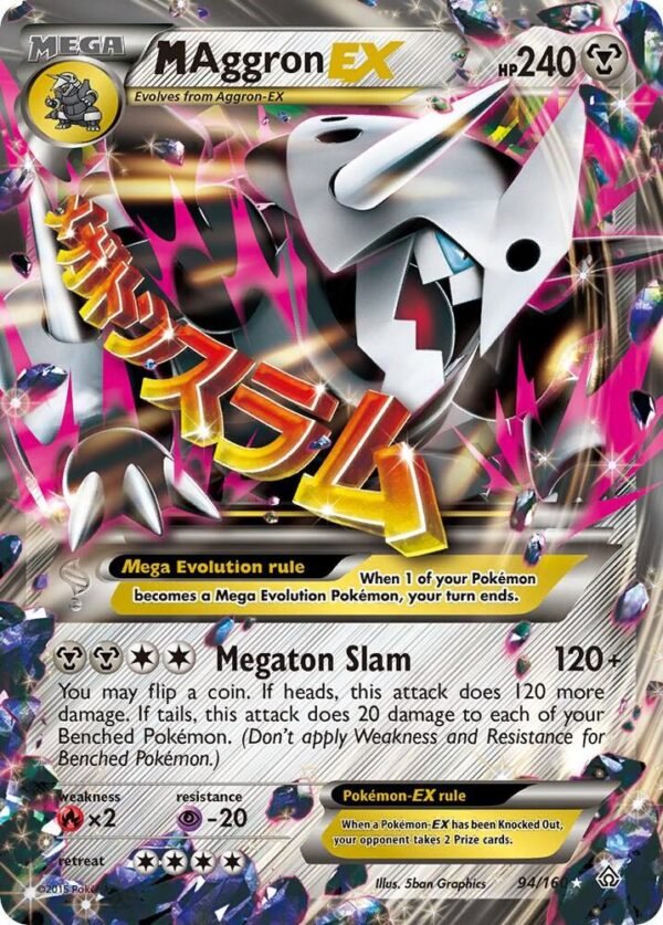 M Aggron EX 94/160 Holofoil XY – Primal Clash